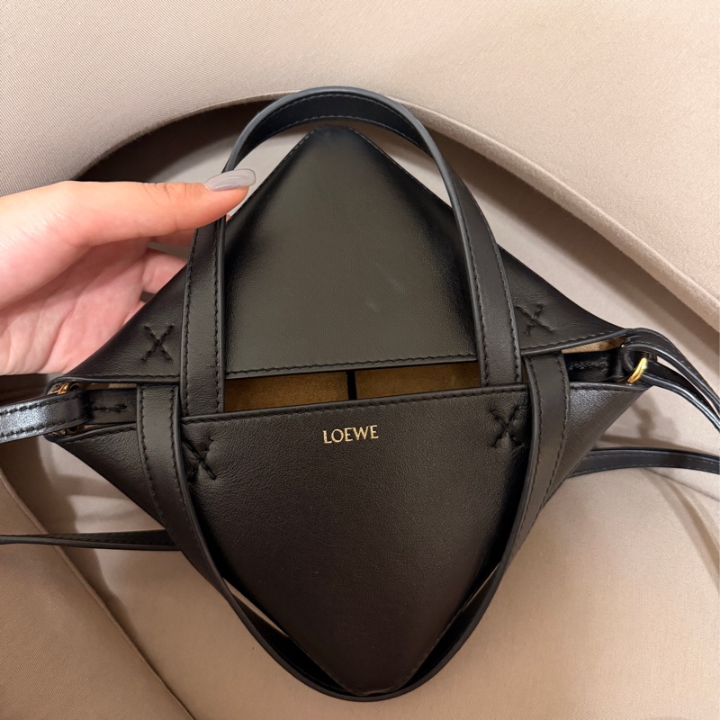 Loewe mini Puzzle tote黑色-6