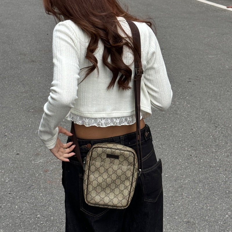 【全新閒置品🎁】 GUCCI 古馳 Supreme 相機包/斜背包（專櫃58,000）-3