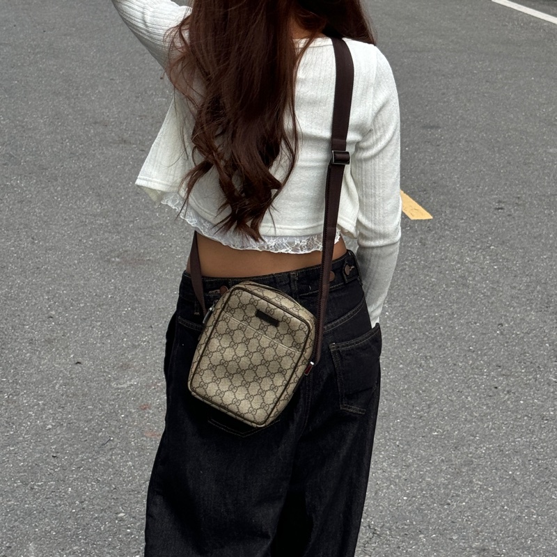 【全新閒置品🎁】 GUCCI 古馳 Supreme 相機包/斜背包（專櫃58,000）-15