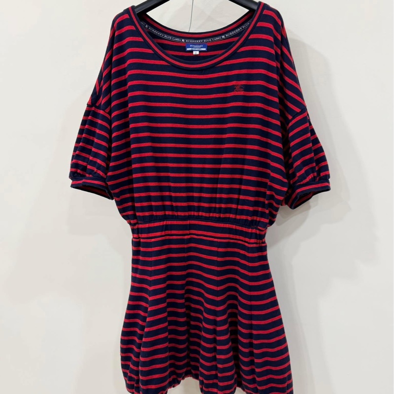 BURBERRY 寬鬆型橫條洋裝-1