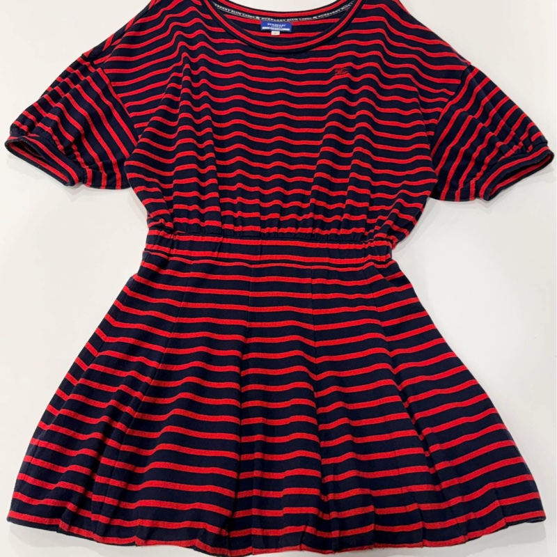 BURBERRY 寬鬆型橫條洋裝-5