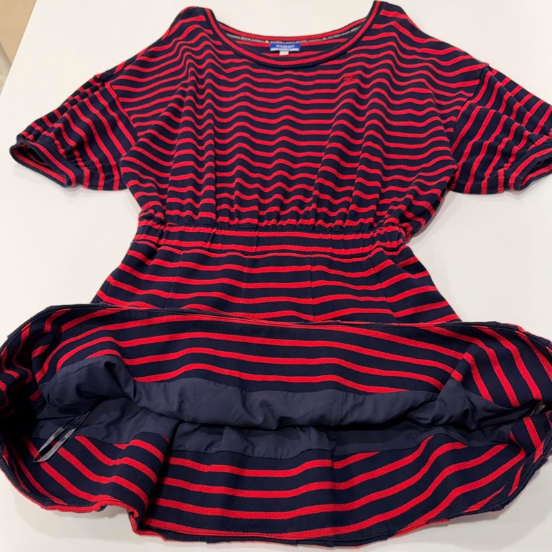 BURBERRY 寬鬆型橫條洋裝-6