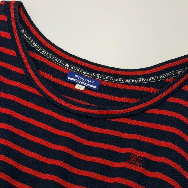 BURBERRY 寬鬆型橫條洋裝-7