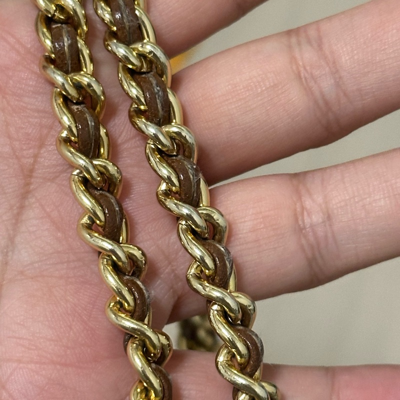 prada翻蓋降落傘20cm焦糖色-13