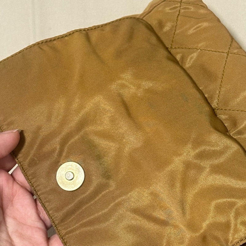 prada翻蓋降落傘20cm焦糖色-17