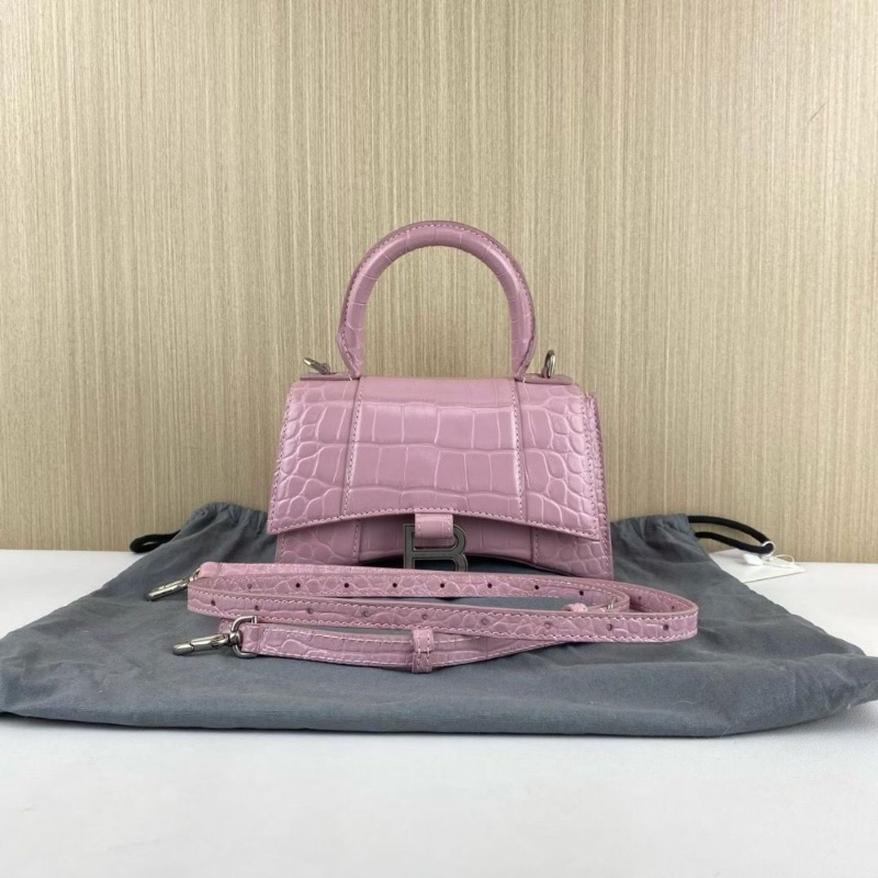Balenciaga Hourglass 粉色 xs沙漏包 19*7.5*12 9新配件塵袋-1