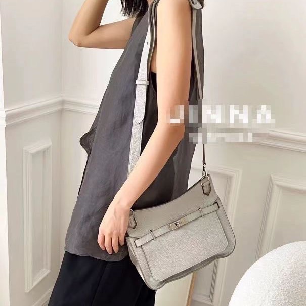 HERMES Jypsiere 28 Perle珍珠灰 28*24*12 9新配件塵袋-0