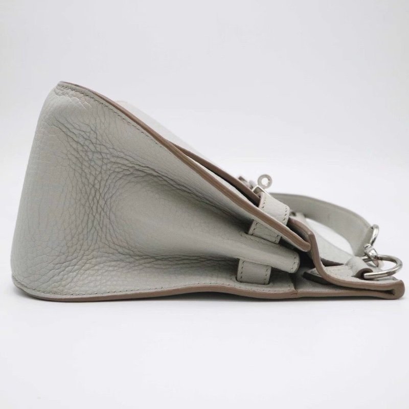 HERMES Jypsiere 28 Perle珍珠灰 28*24*12 9新配件塵袋-5