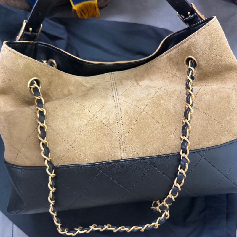 Chanel 26S 大熱門 棕色麂皮Hobo 小號-2