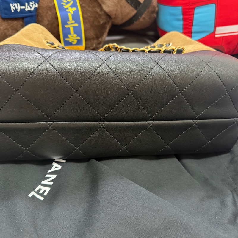 Chanel 26S 大熱門 棕色麂皮Hobo 小號-4