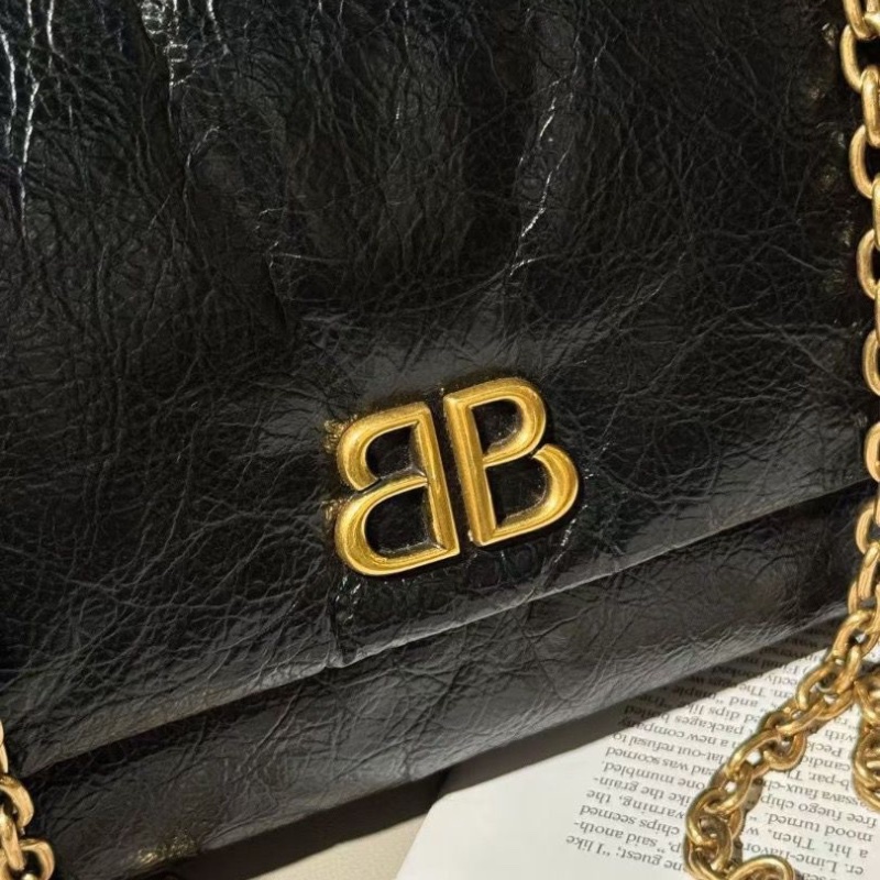 Balenciaga MONACO 黑金 油蠟牛皮24.8*22*11.9cm 95新配件說明書塵袋-3