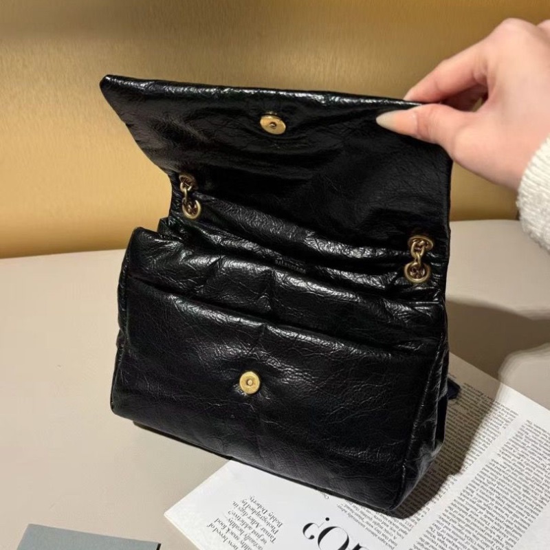 Balenciaga MONACO 黑金 油蠟牛皮24.8*22*11.9cm 95新配件說明書塵袋-5