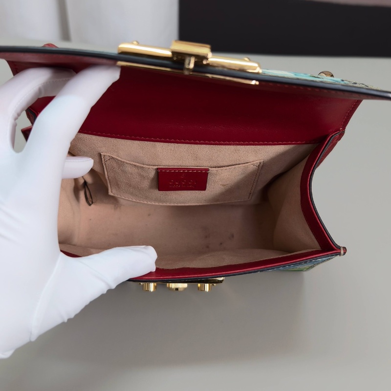 GUCCI padlock月光寶盒肩背斜背包20*12.5*7.5 98新配件塵袋-2