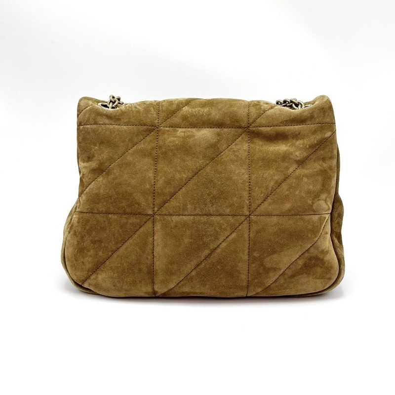 YSL 麂皮金扣jamie4.3 中號肩背斜背包29*20*8 9新配件塵袋-2