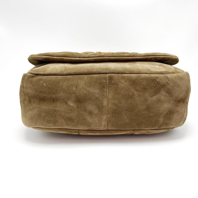 YSL 麂皮金扣jamie4.3 中號肩背斜背包29*20*8 9新配件塵袋-4