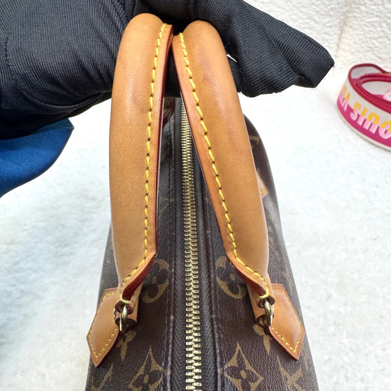 Louis Vuitton LV老花Monogram帆布 Speedy Bandouliere 20波士頓包 手提斜背包-14
