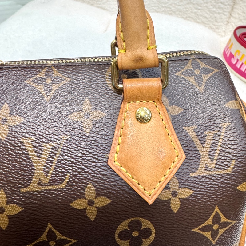 Louis Vuitton LV老花Monogram帆布 Speedy Bandouliere 20波士頓包 手提斜背包-19
