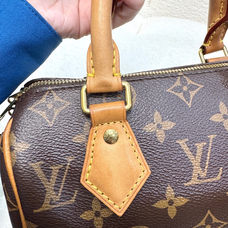 Louis Vuitton LV老花Monogram帆布 Speedy Bandouliere 20波士頓包 手提斜背包-20