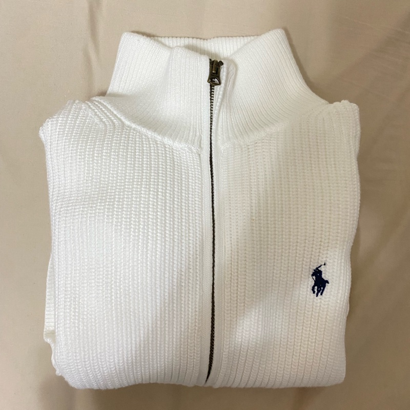 polo Ralph Lauren 白色針織外套-0