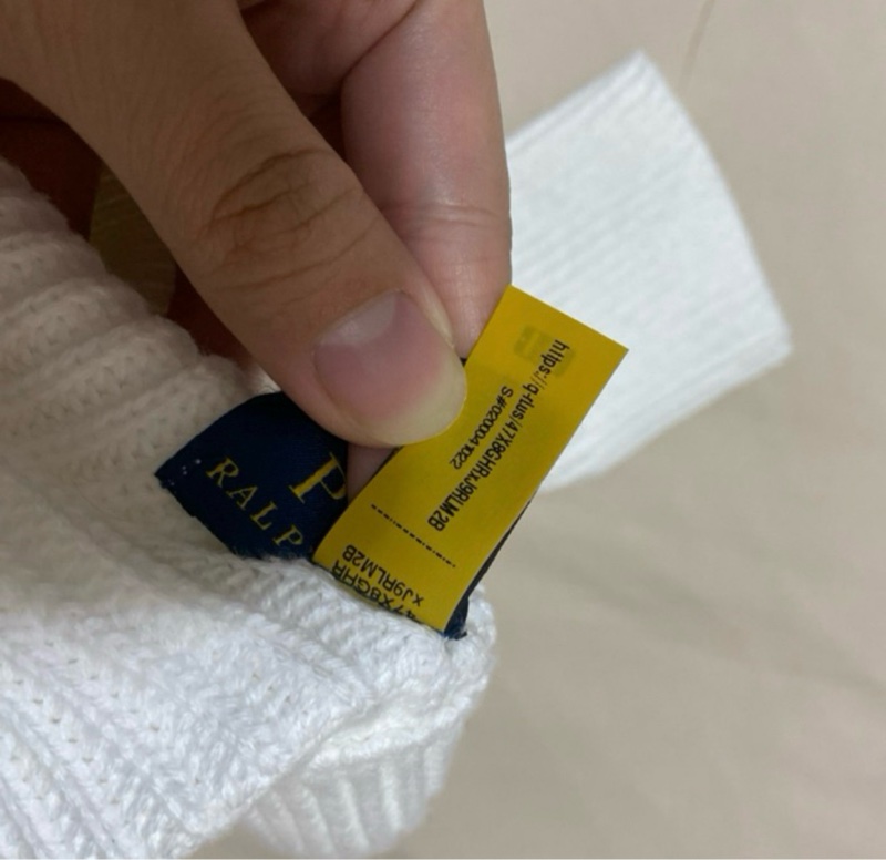 polo Ralph Lauren 白色針織外套-5