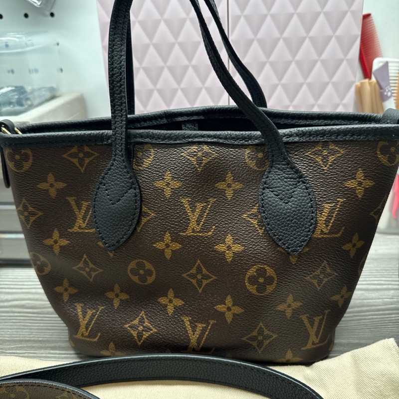 路易威登 Louis Vuitton Neverfull BB斜背雙面包（99新）有小包-10