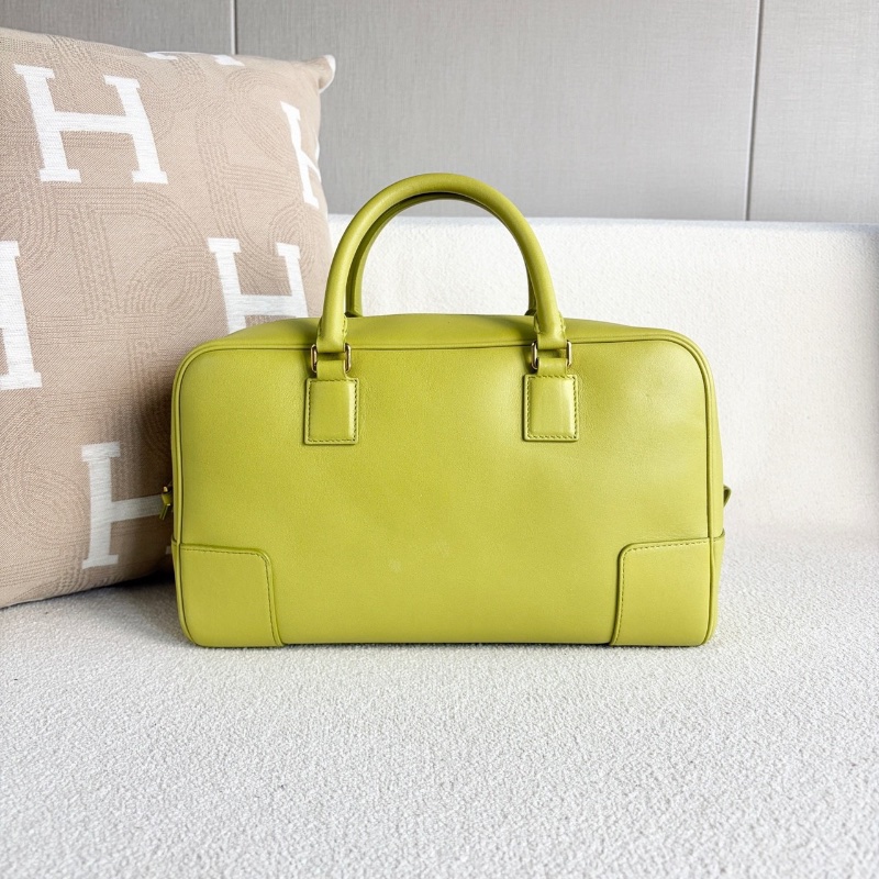 Loewe Amazona28手提斜背包酪梨綠金扣 28.5*17*10 98新配件肩帶 鑰匙 鎖 塵袋-7