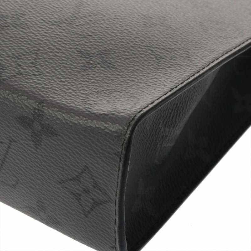 路易威登 (LOUIS VUITTON) Monogram Eclipse Reverse Pochette Voyage Grey M69535 男士帆布手拿包 A 級二手 Ginzo-4