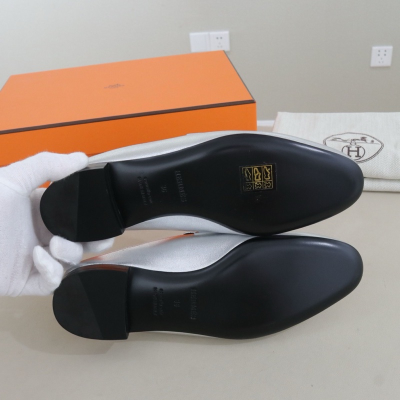 99閒置新 未使用Hermès愛馬仕 Rivoli圓頭包頭女士拖鞋,36碼 配件盒子防塵袋-6