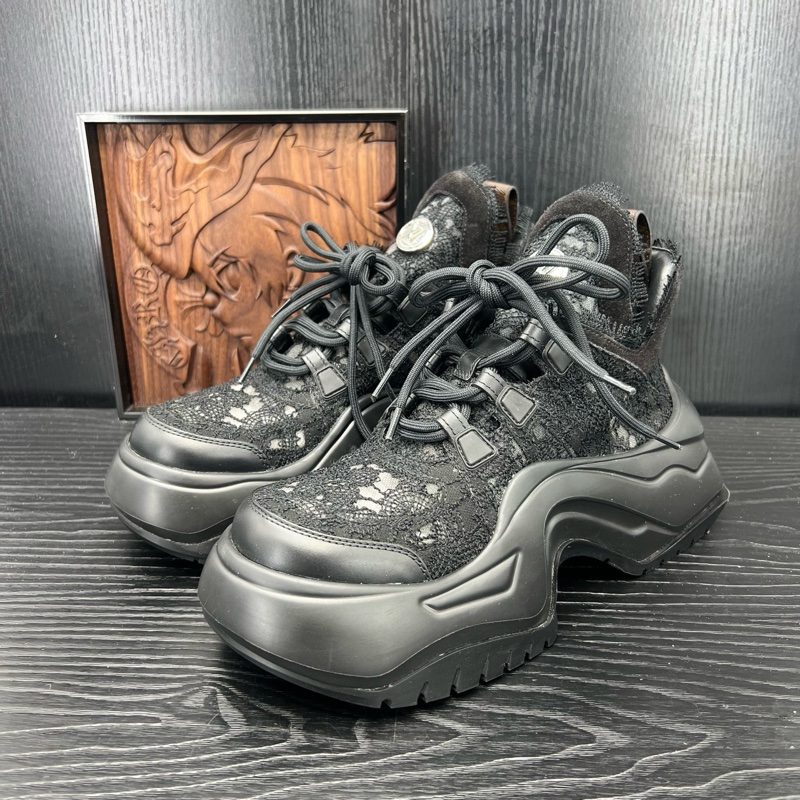 Louis Vuitton路易威登 archlight2.0 黑蕾絲 39碼-0