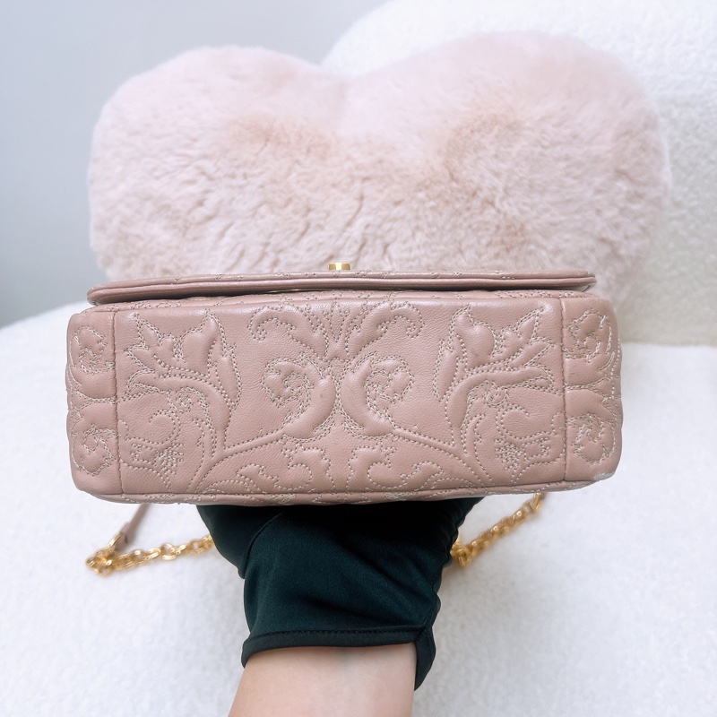 Dior caro 粉色小號鏈條肩背包-3