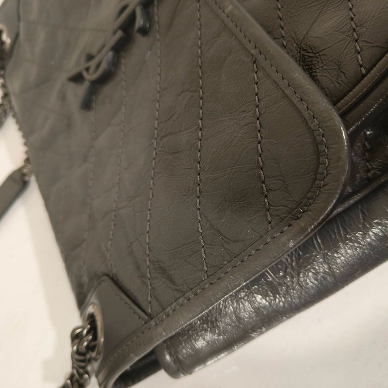 99新🈶購證❤️ ysl #灰色 #油蠟皮 #niki #中號-5