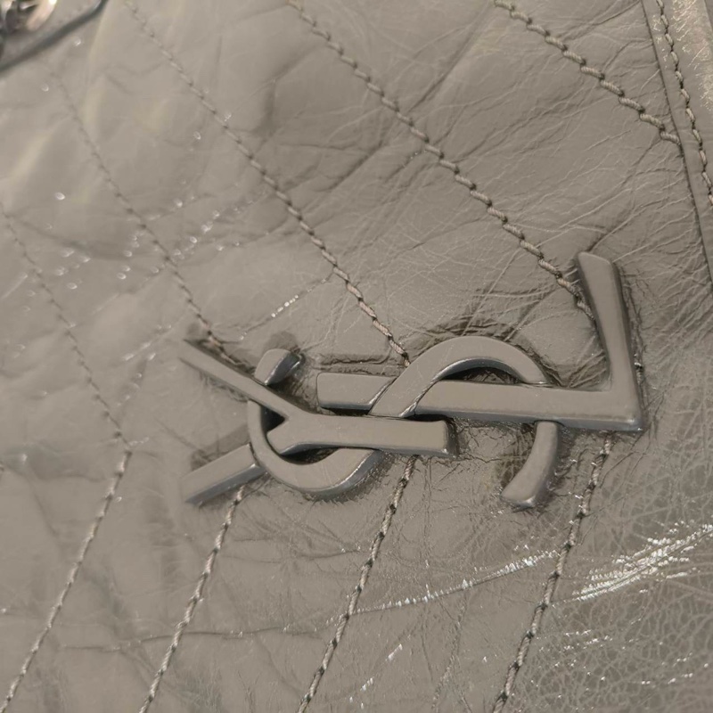 99新🈶購證❤️ ysl #灰色 #油蠟皮 #niki #中號-6