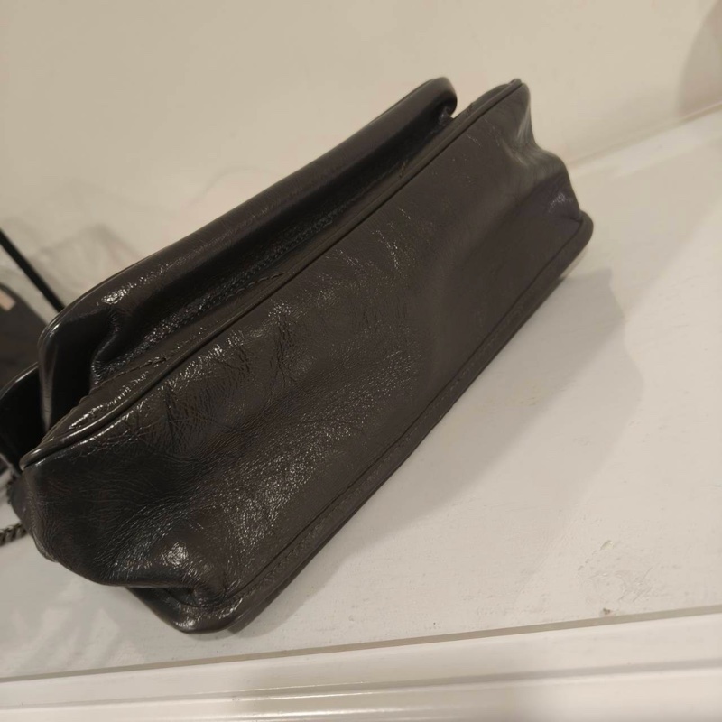 99新🈶購證❤️ ysl #灰色 #油蠟皮 #niki #中號-8