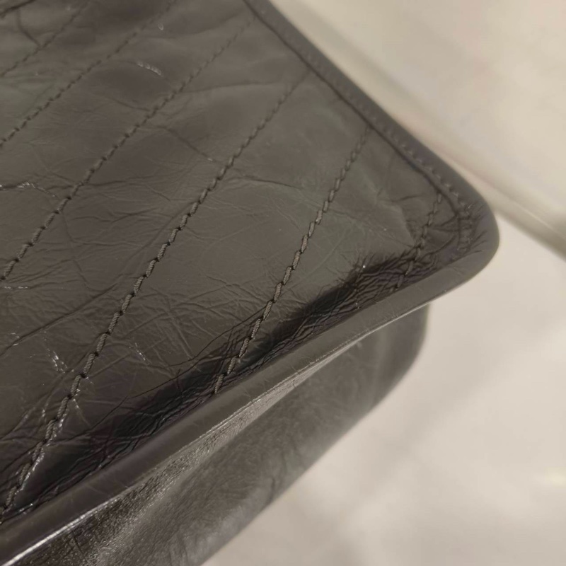 99新🈶購證❤️ ysl #灰色 #油蠟皮 #niki #中號-15