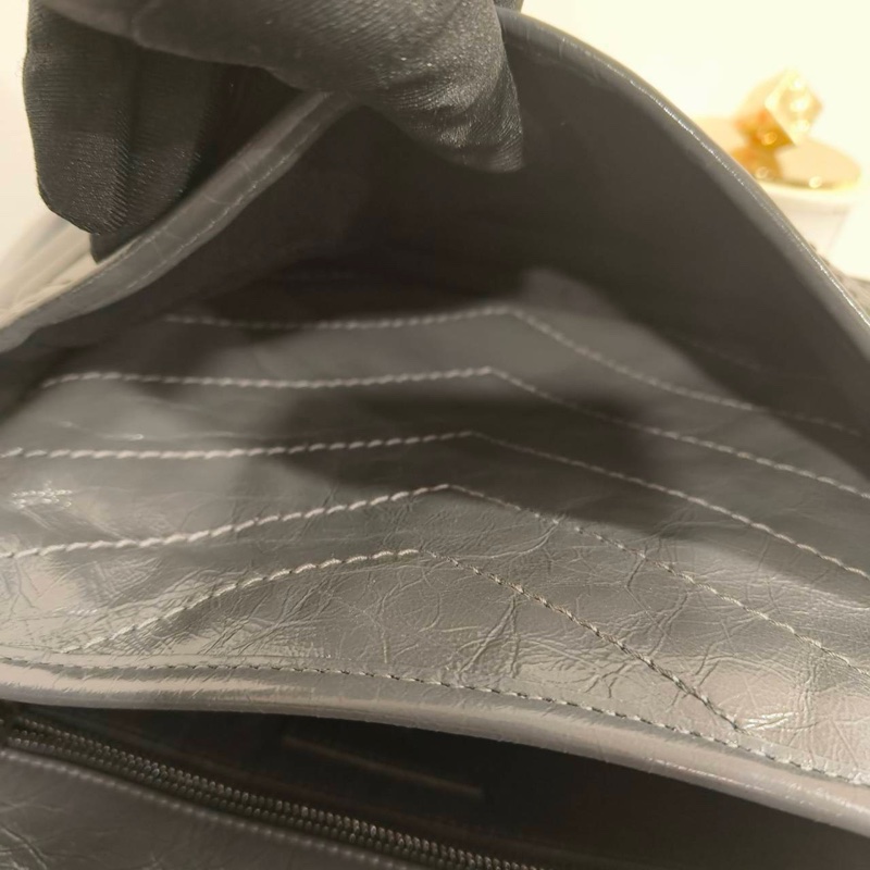 99新🈶購證❤️ ysl #灰色 #油蠟皮 #niki #中號-18