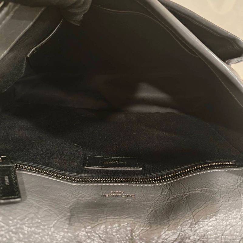 99新🈶購證❤️ ysl #灰色 #油蠟皮 #niki #中號-20