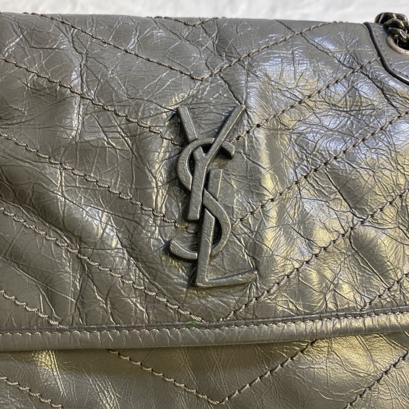 🈶購證❤️ ysl #灰色 #油蠟皮 #niki #中號-11