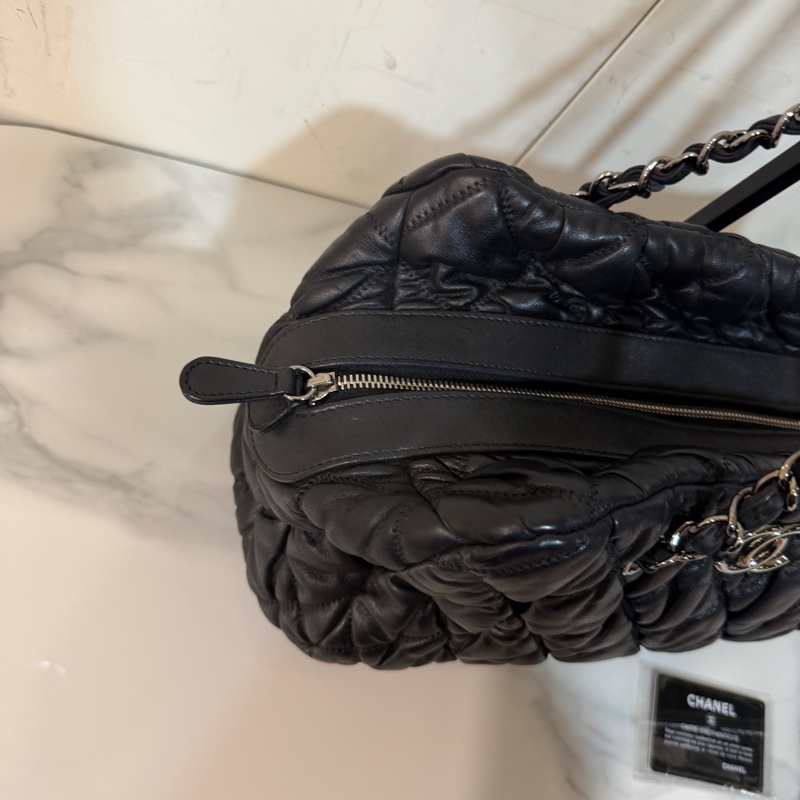 99新🈶保卡❤️香奈兒 #泡芙包 #黑銀 #托特包 #肩背包-9