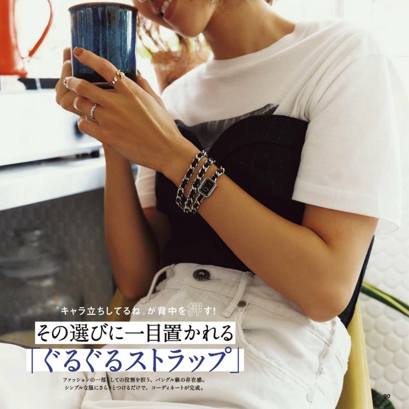 S碼🈶盒子❤️香奈兒 #黑銀方糖手錶 #premiere #三圈手錶 #首映錶-3