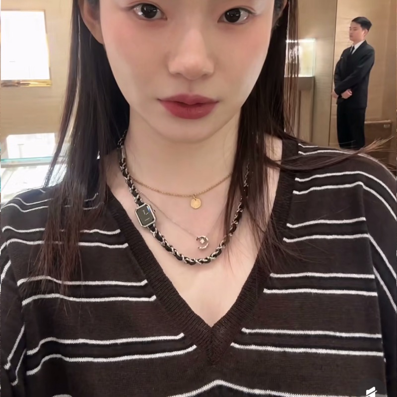 S碼🈶盒子❤️香奈兒 #黑銀方糖手錶 #premiere #三圈手錶 #首映錶-8