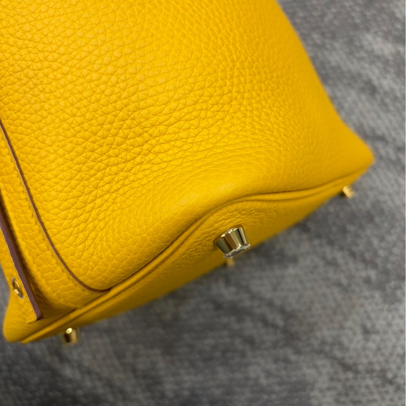 🌈Hermes💛Picotin 18💛琥珀黃色金扣🌈99新🌟picotin🌟菜籃子🌟愛馬仕🌟-6