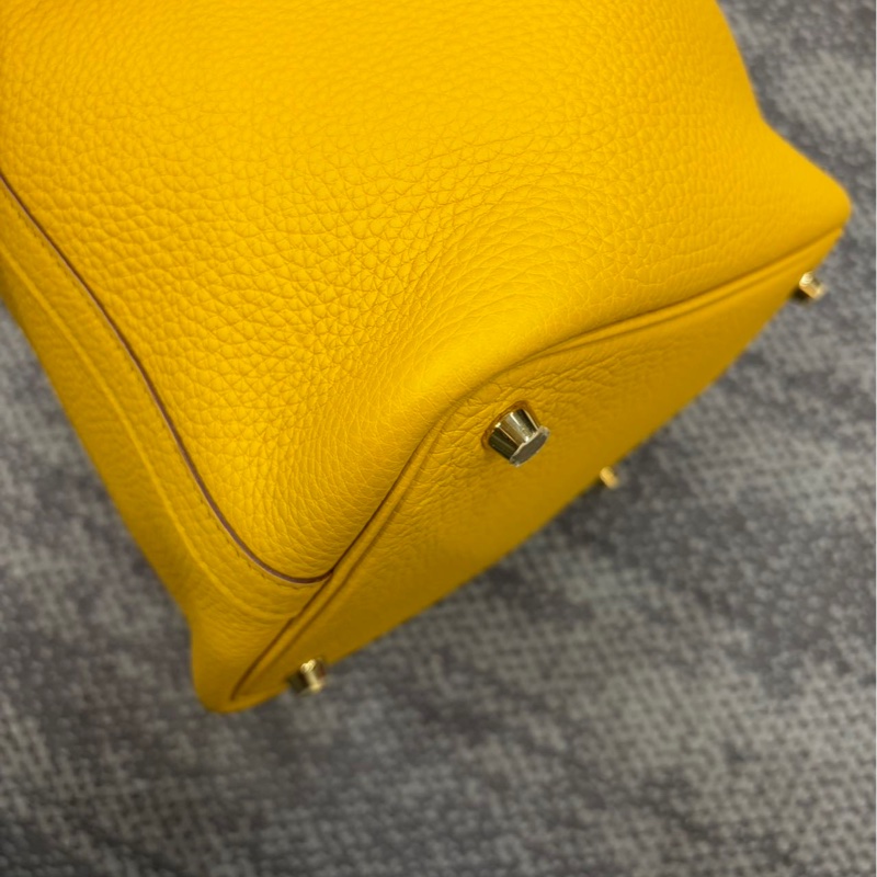 🌈Hermes💛Picotin 18💛琥珀黃色金扣🌈99新🌟picotin🌟菜籃子🌟愛馬仕🌟-7