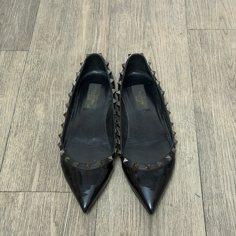 37碼❤️ Valentino #黑色 #卯釘 #平底鞋 #低跟鞋-5
