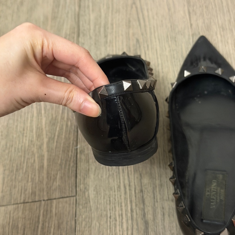 37碼❤️ Valentino #黑色 #卯釘 #平底鞋 #低跟鞋-10