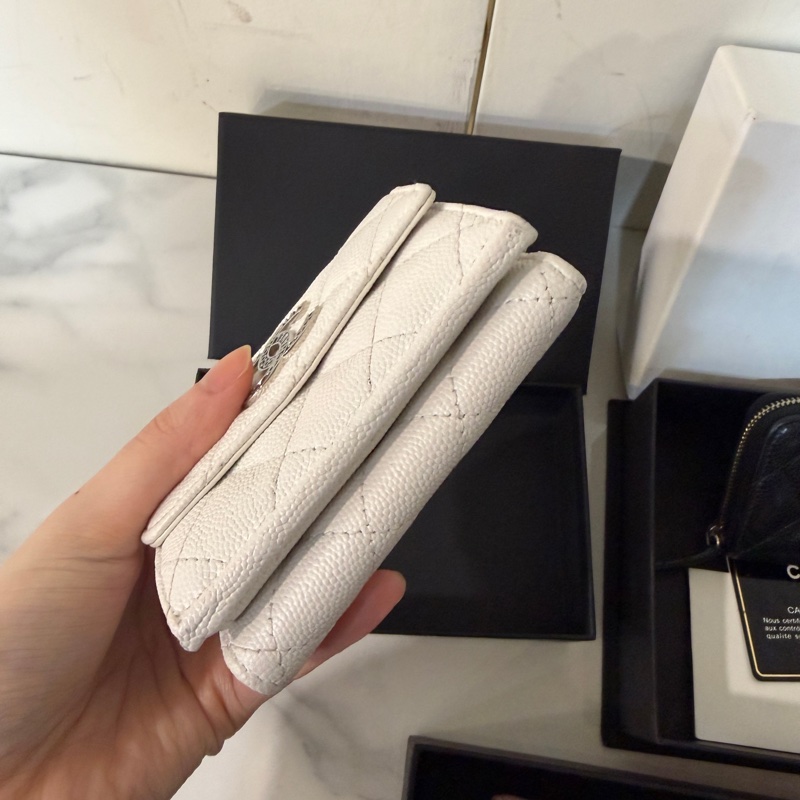 全配❤️晶片款❤️香奈兒 #白金 #荔枝皮 #mini #短夾-3