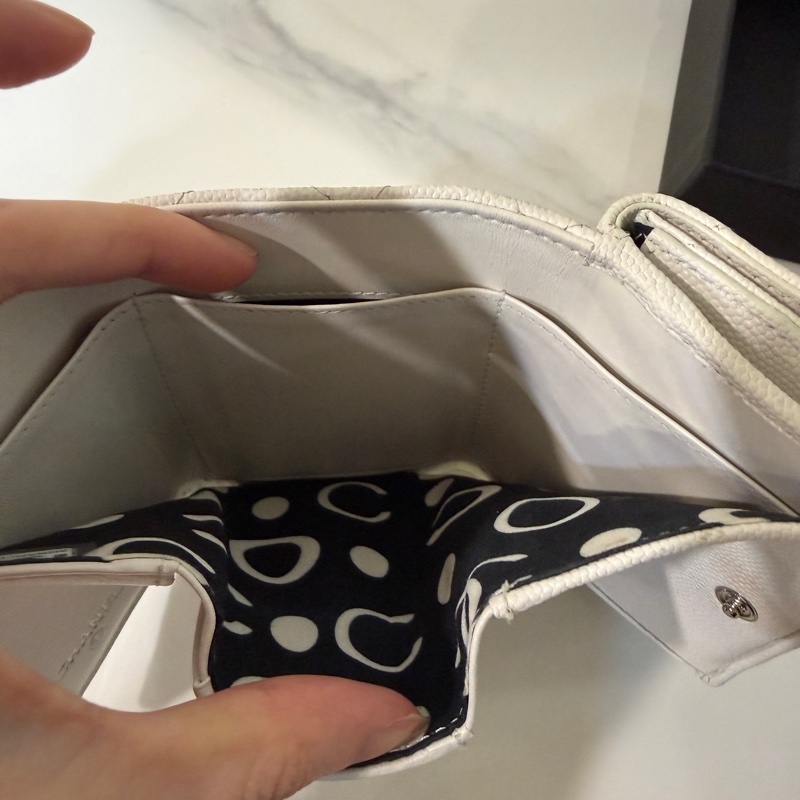 全配❤️晶片款❤️香奈兒 #白金 #荔枝皮 #mini #短夾-12