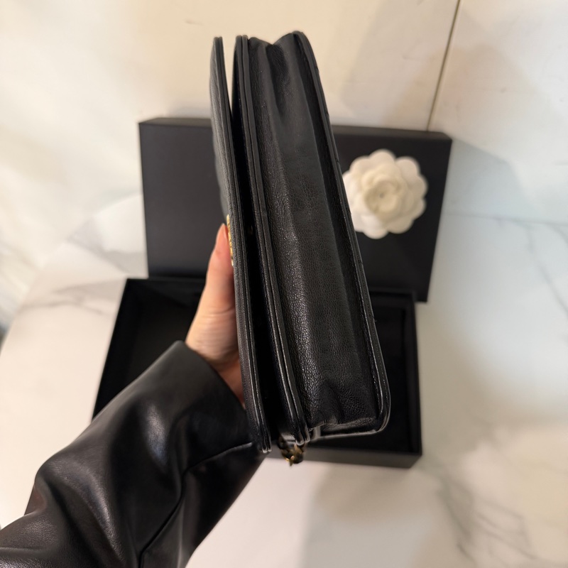 99新全配❤️ 香奈兒 #黑金 #山羊皮 #woc #鏈條包-4