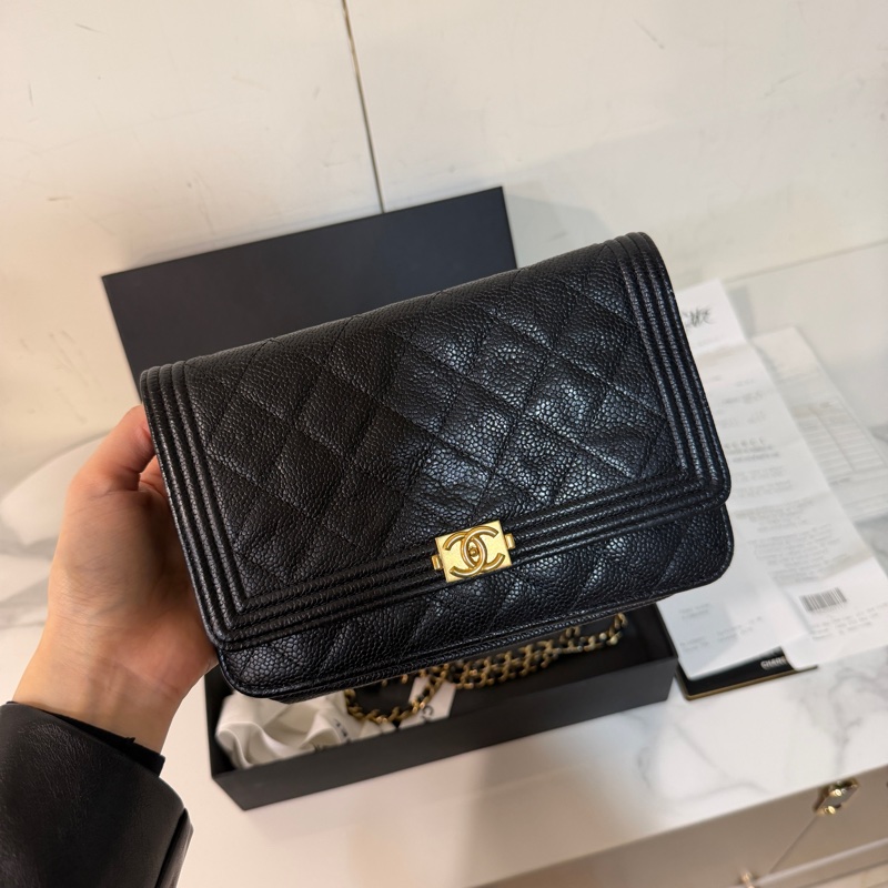 全配❤️ 香奈兒 #黑金 #荔枝皮 #leboy #woc-0