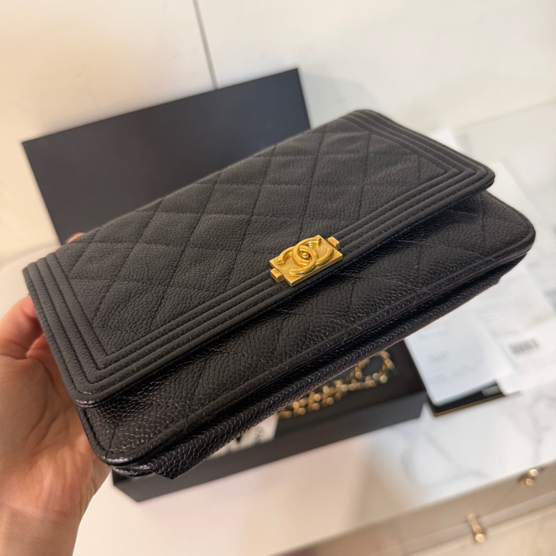 全配❤️ 香奈兒 #黑金 #荔枝皮 #leboy #woc-1