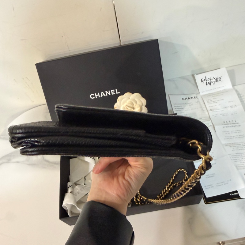 全配❤️ 香奈兒 #黑金 #荔枝皮 #leboy #woc-4